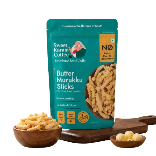 Sweet Karam Coffee Butter Murukku (Benne Murukku) | Grocsy
