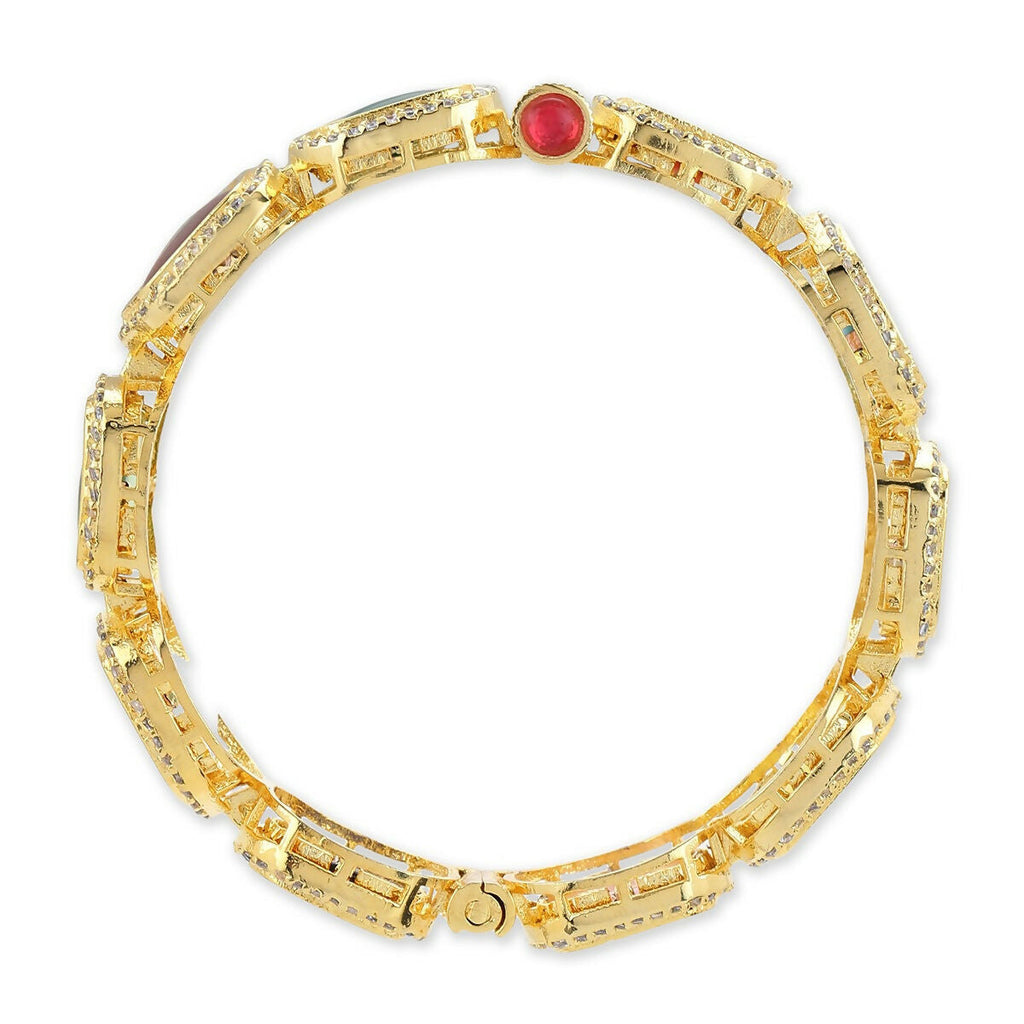 Navratan Bangle- Ruby Raang | Grocsy