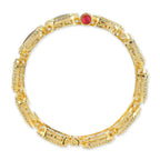 Navratan Bangle- Ruby Raang | Grocsy