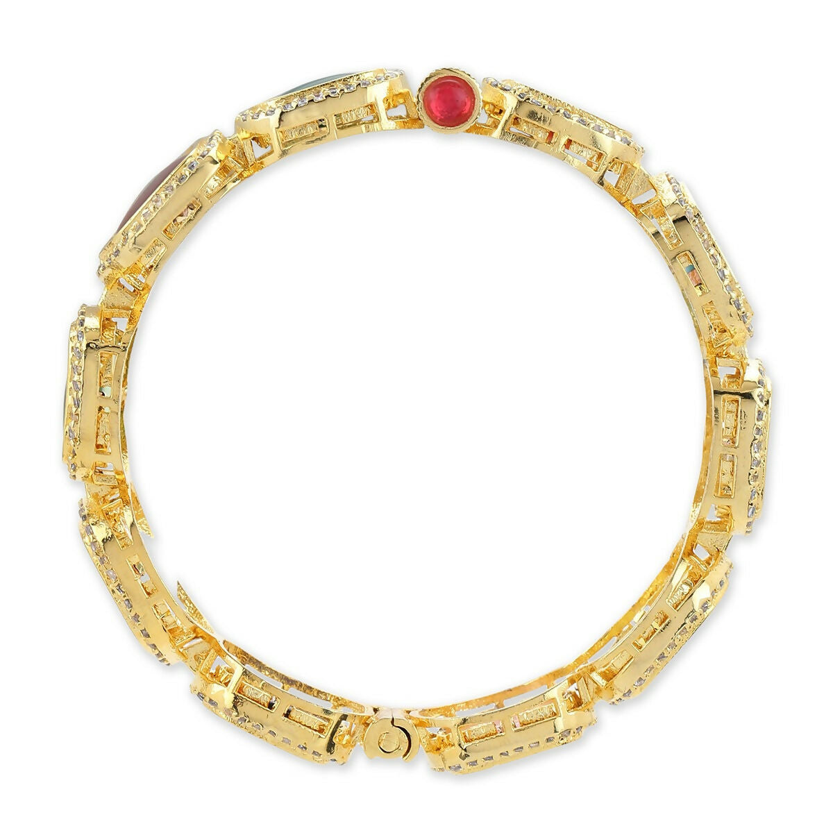 Navratan Bangle- Ruby Raang | Grocsy