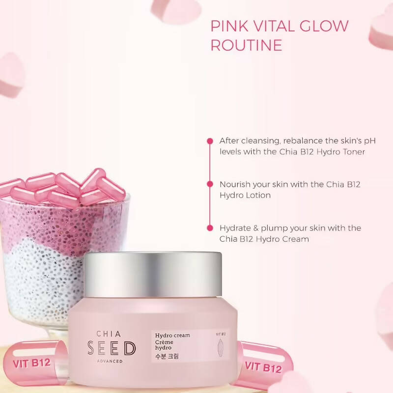 The Face Shop Chia Seed Hydro Cream - Korean Skincare | Grocsy