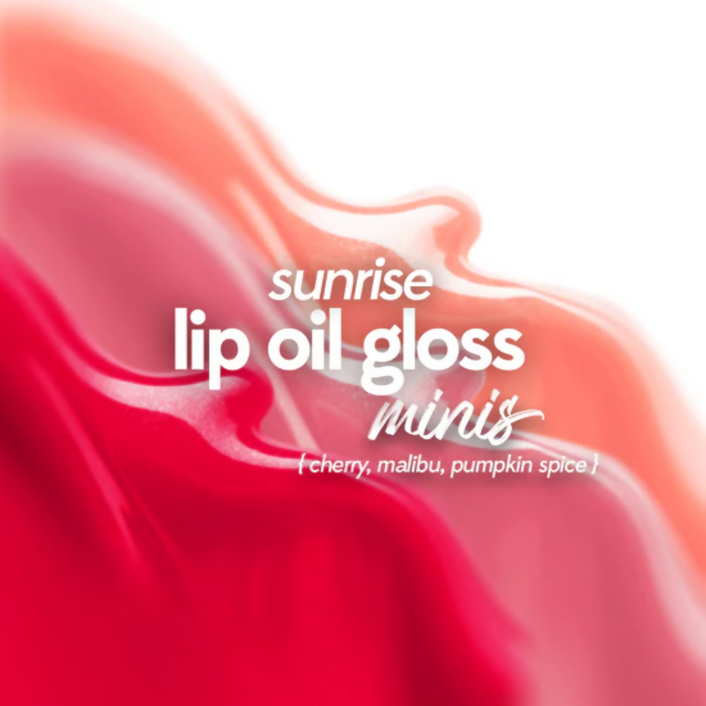 Ruby's Organics Lip Oil Gloss Minis Pack - Sunrise | Grocsy