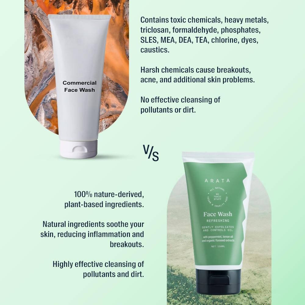 Arata Refreshing Face Wash | Grocsy