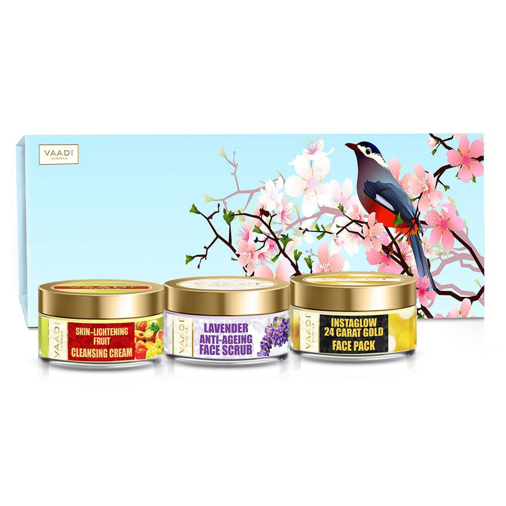 Vaadi Herbals Glamorous Glow Skin Care Herbal Gift Set | Grocsy