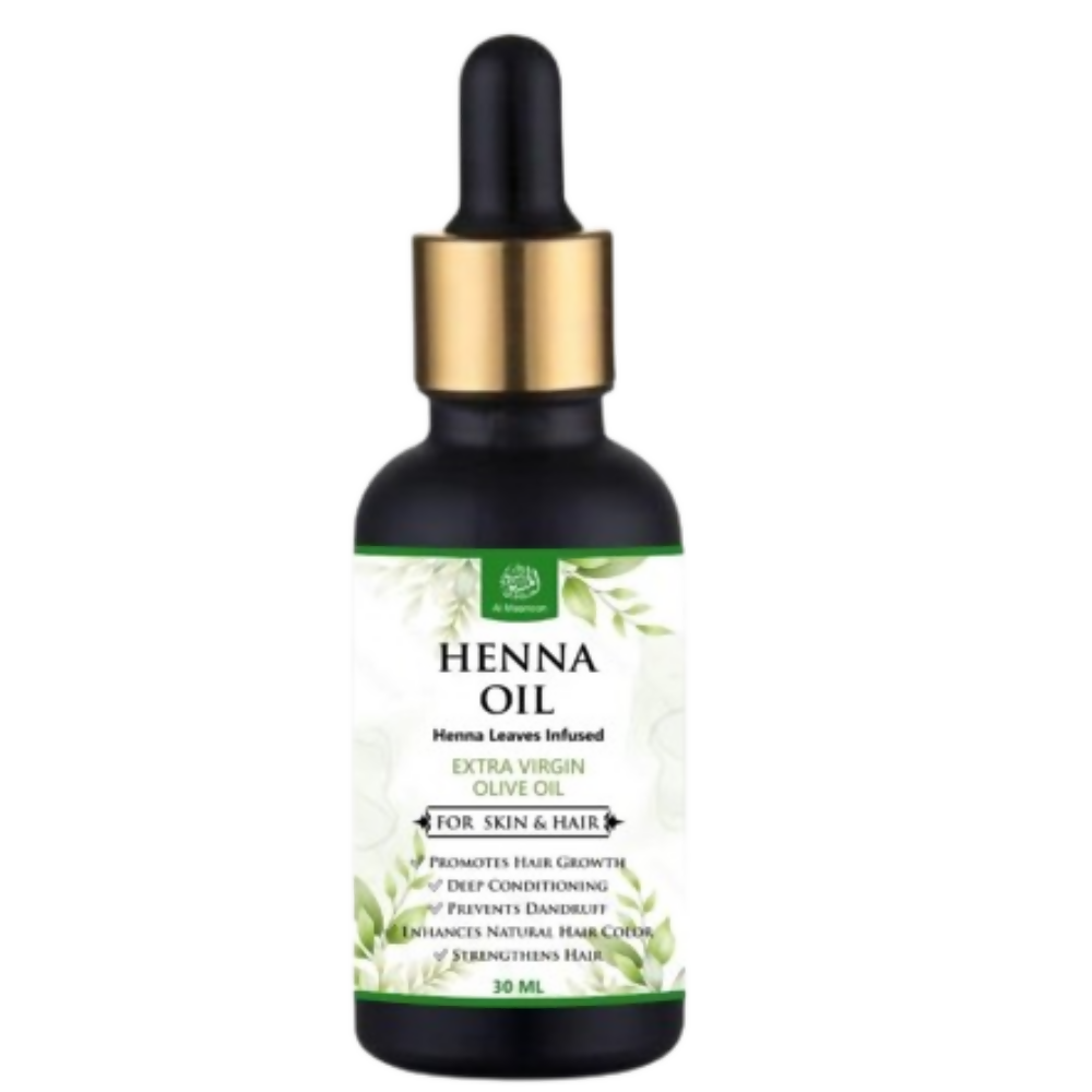 Al Masnoon Henna Oil Henna Leaves Infused In Olive Oil | Grocsy