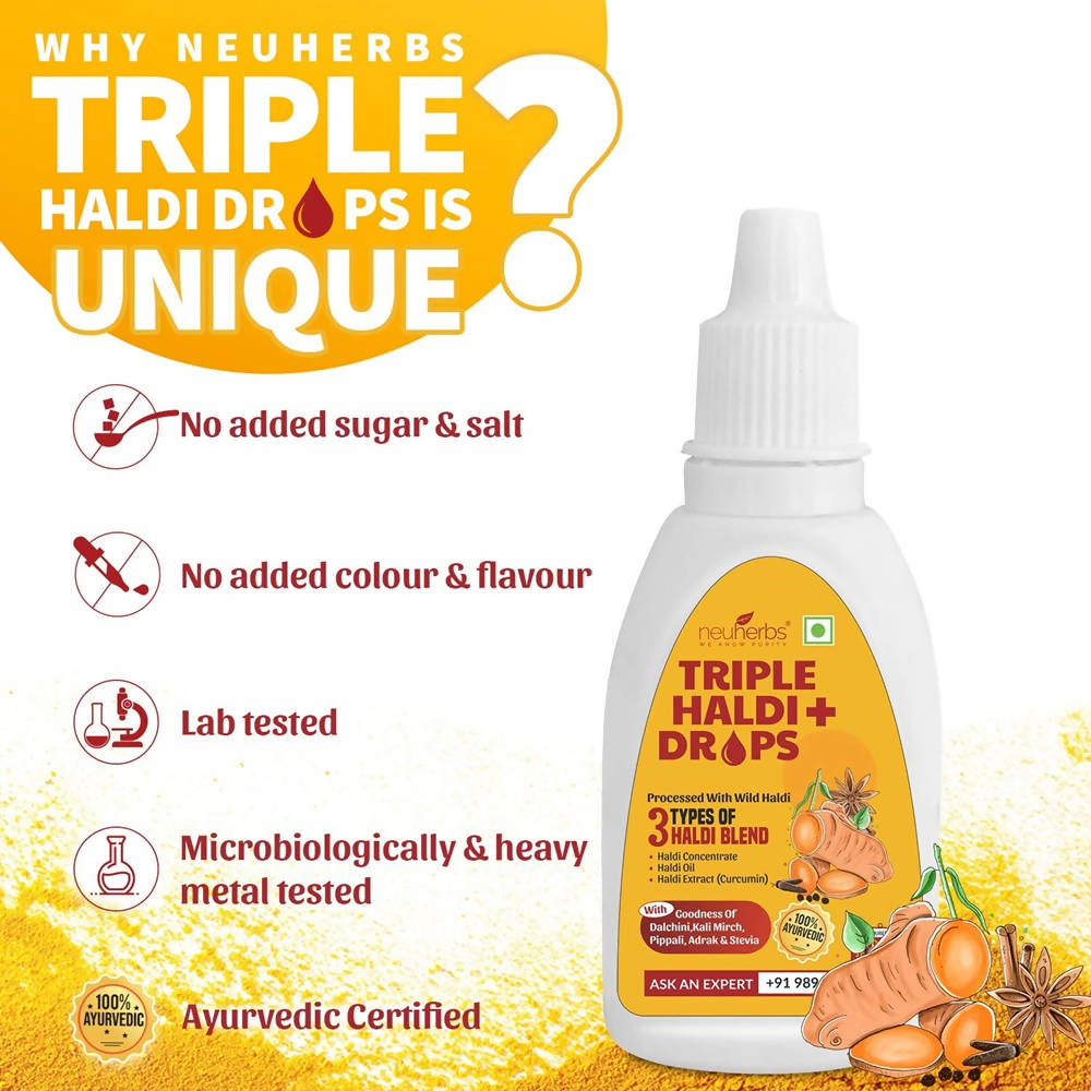 Neuherbs Triple Haldi Plus Drops | Grocsy
