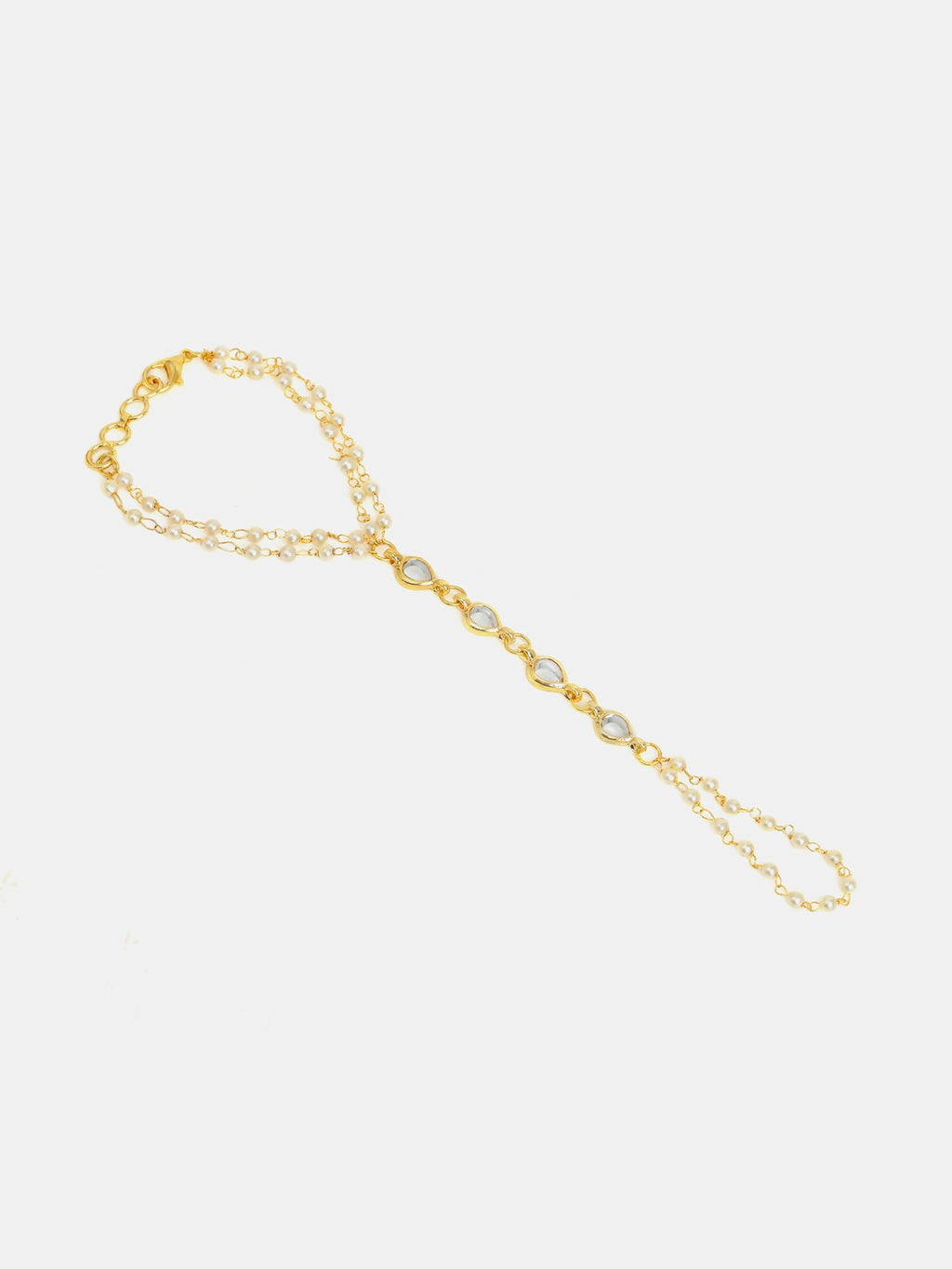 Ruby Raang Kundan And Pearl Haath Phool | Grocsy