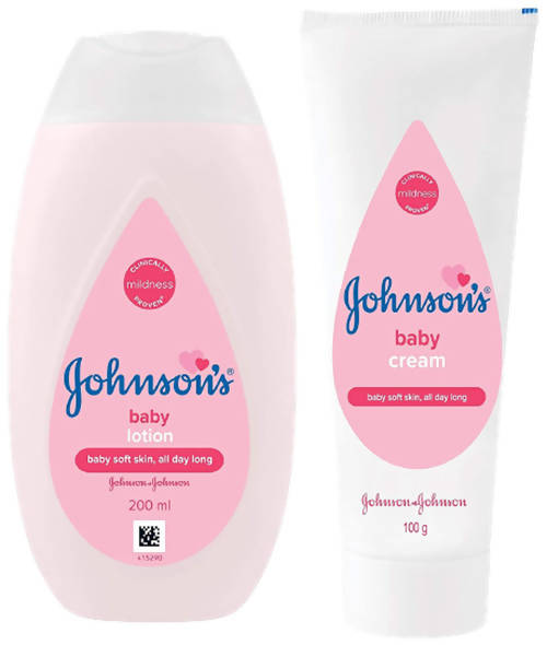 Johnson's Baby Lotion And Baby Cream Combo | Grocsy