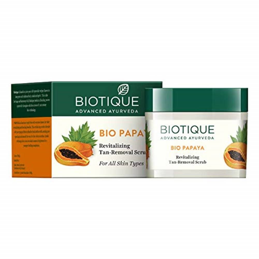 Biotique Bio Papaya Revitalizing Tan-Removal Scrub | Grocsy