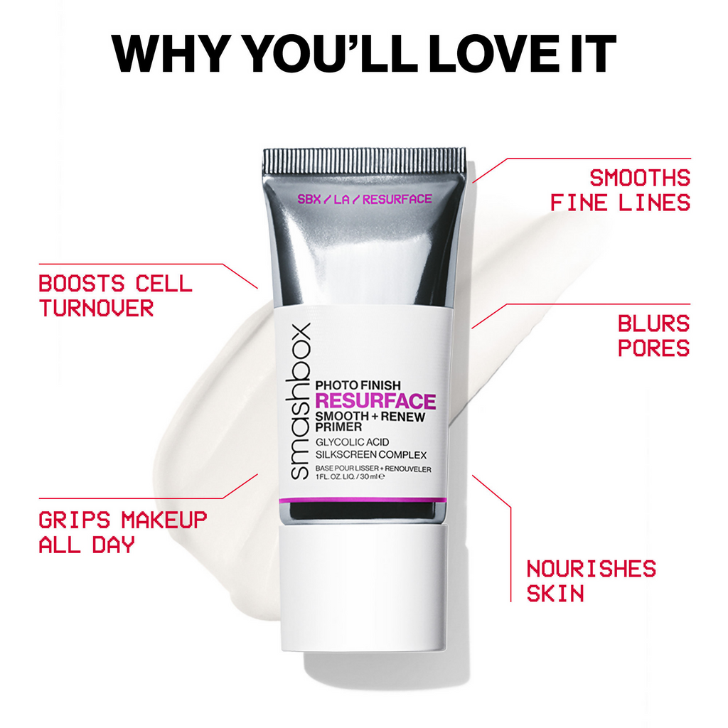 Smashbox Photo Finish Resurface Primer With Glycolic Acid | Grocsy