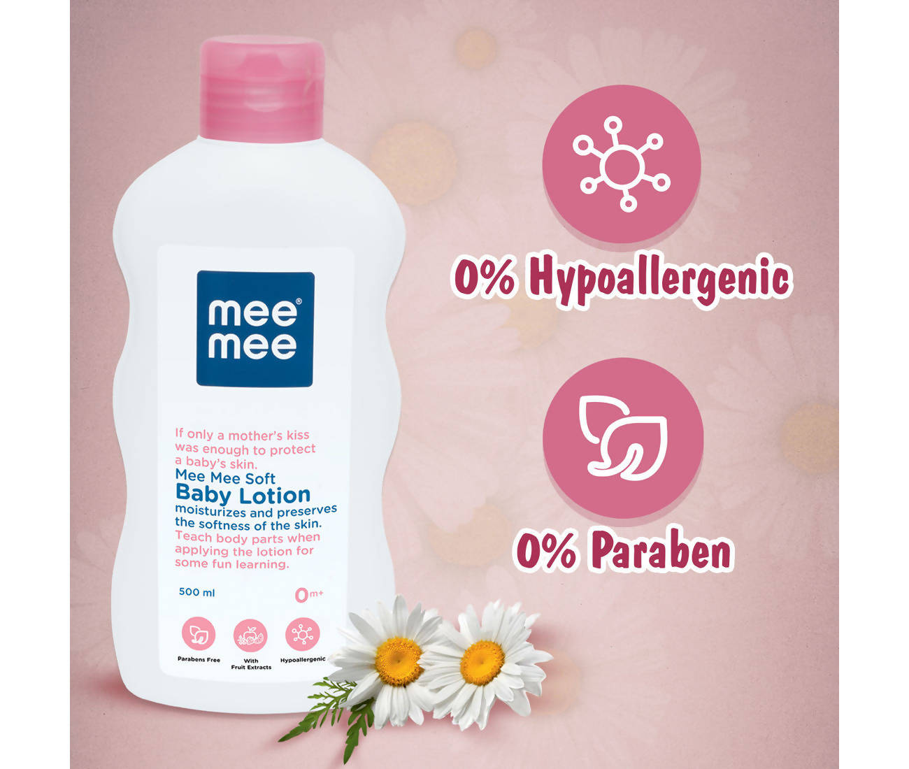 Mee Mee Soft Baby Lotion For 24Hrs Moisturization With Chamomile & Fruit Extracts | Grocsy