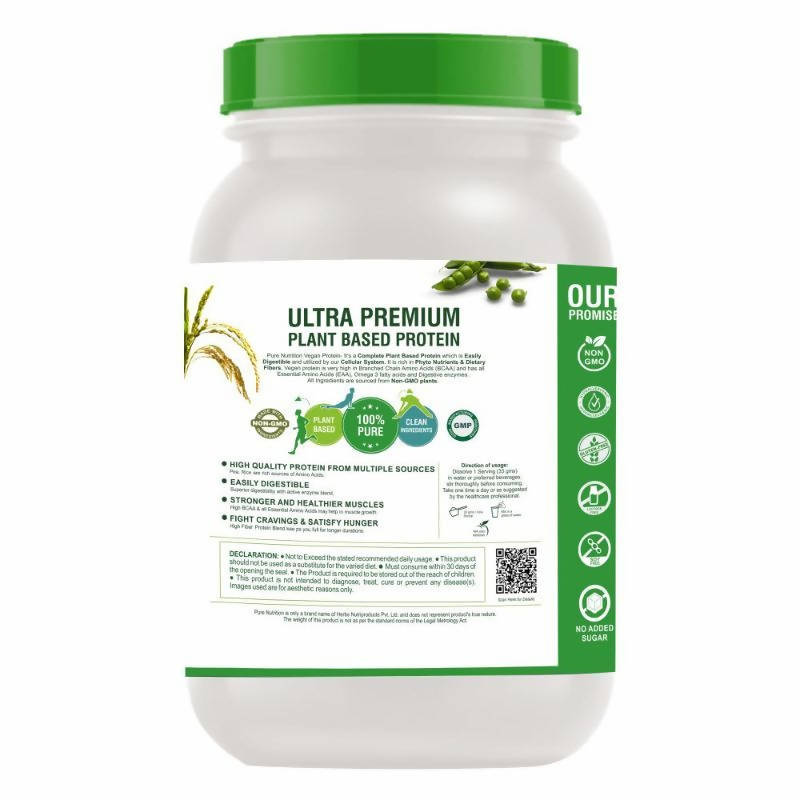 Pure Nutrition Pure Vegan Protein Powder | Grocsy