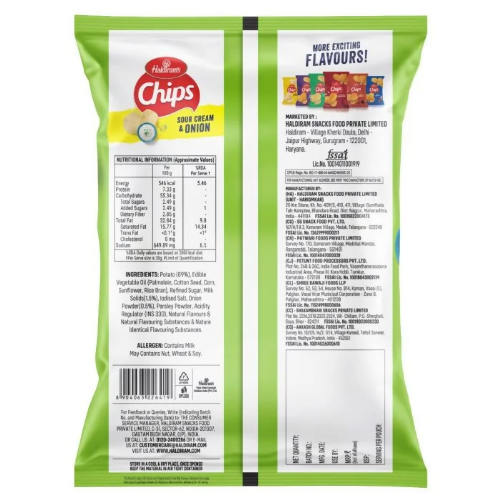 Haldiram's Sour Cream & Onion Chips | Grocsy