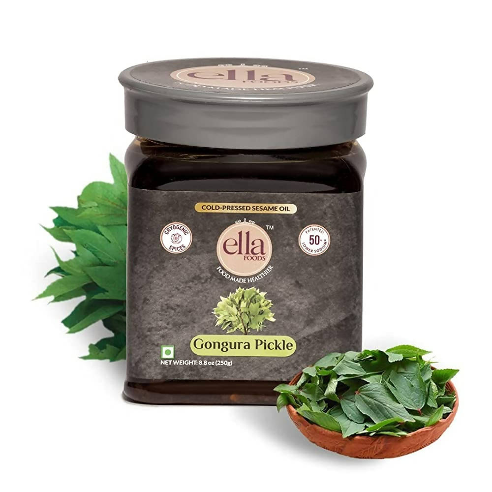 Ella Foods Gongura Pickle | Grocsy