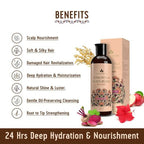 Avimee Herbal Shakuntala Moisturizing Hair Cleanser For Silky, Shiny & Strong Hair With Aloe Vera, Apple Cider Vinegar, Rice Protein & Keratin Protein | Grocsy