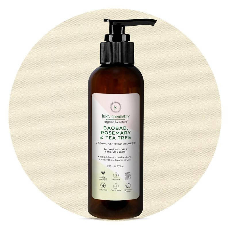 Juicy Chemistry Baobab Rosemary & Tea Tree Organic Shampoo | Grocsy