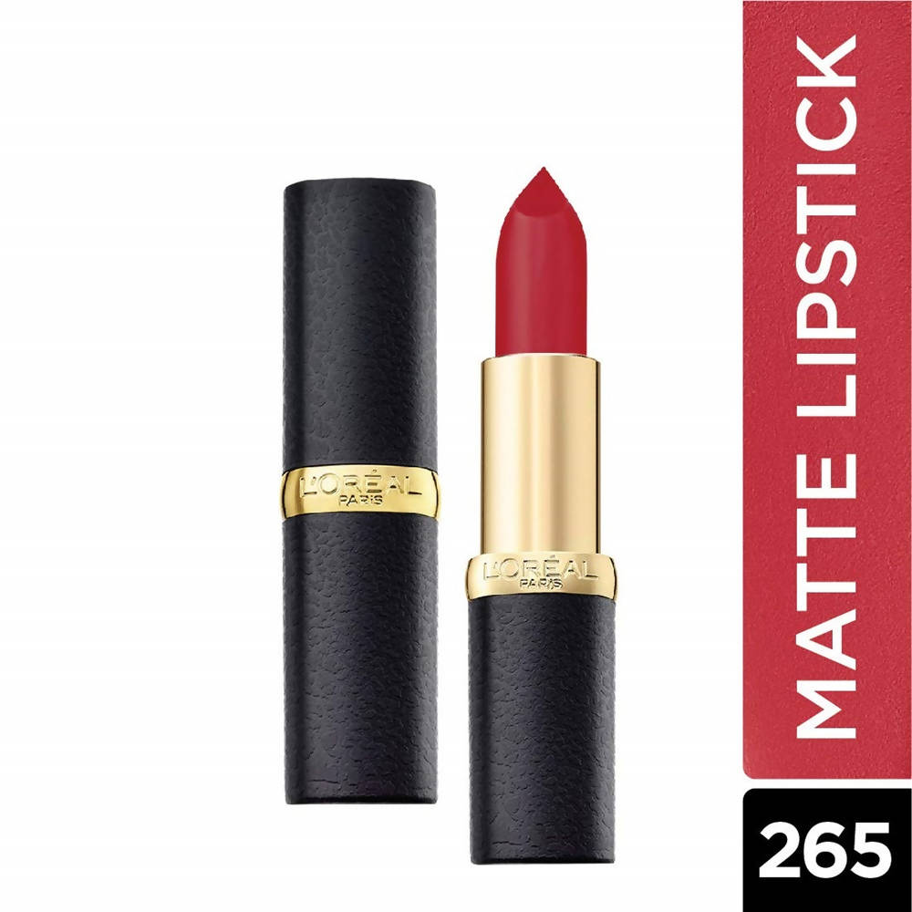 L'Oreal Paris Color Riche Moist Matte Lipstick - 265 Pure Scarleto | Grocsy