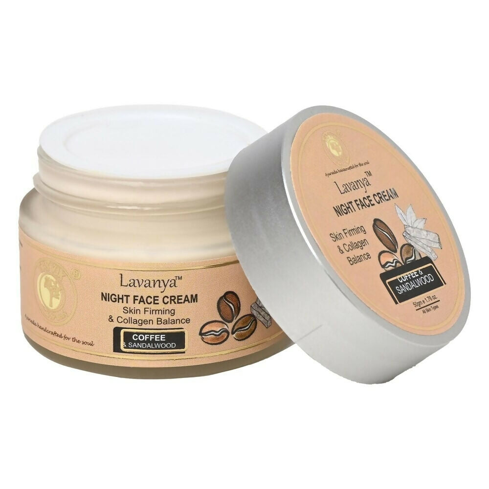 Tatvik Ayurveda Lavanya Night Face Cream (Coffee & Sandalwood) | Grocsy