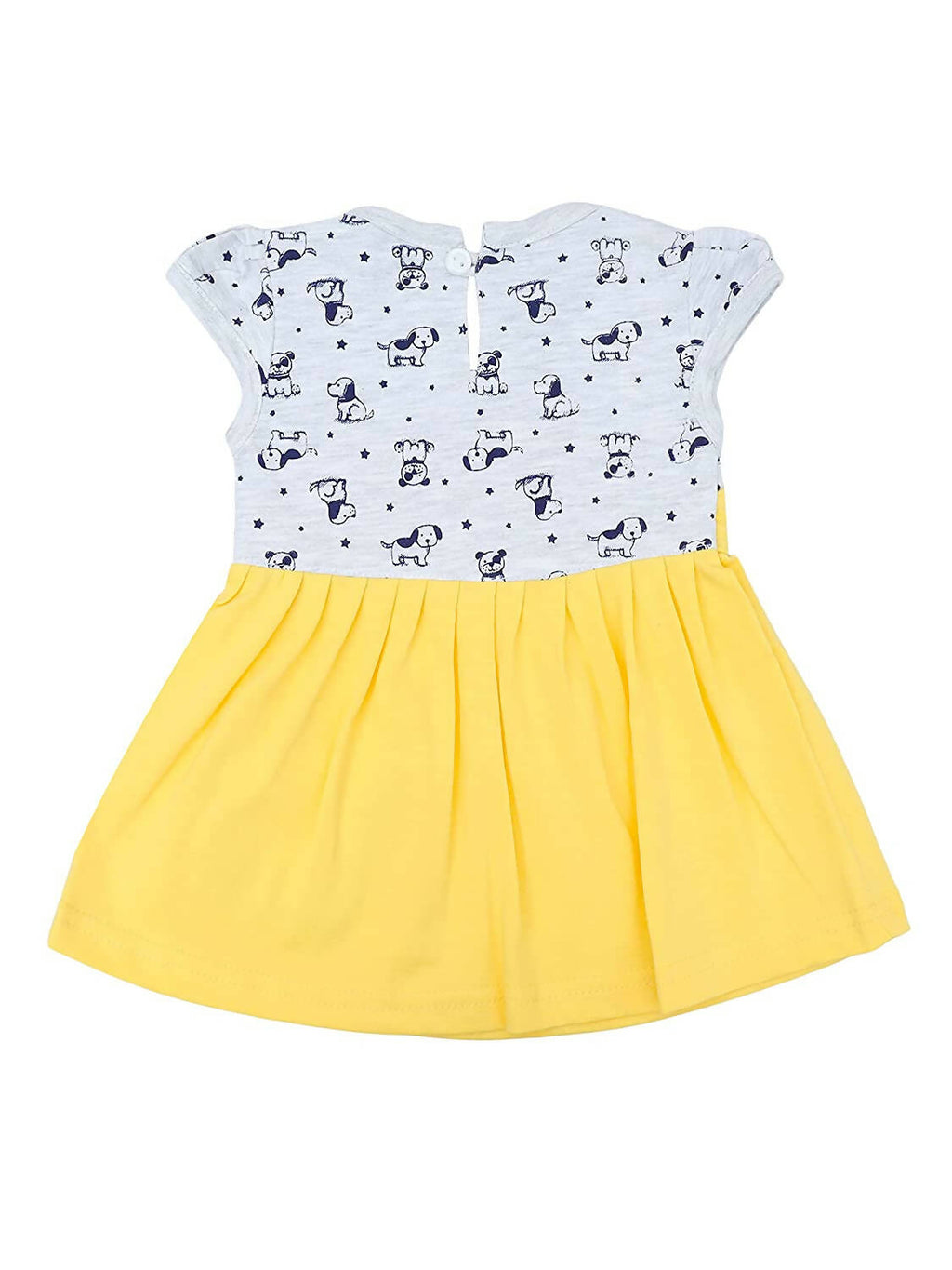 NammaBaby Baby Girl''s A-Line Mini Frock Dress - Yellow | Grocsy