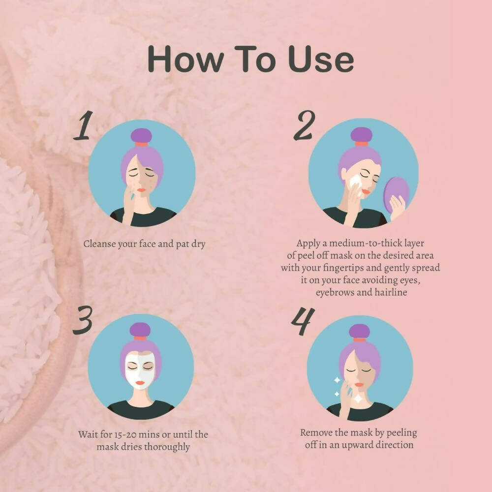 Glamveda Rice & Ceramide Korean Glass Skin Peel Off Mask | Grocsy