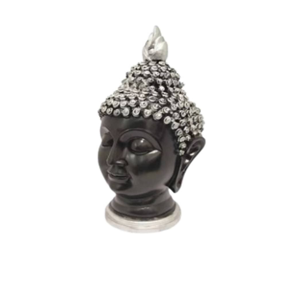 Puja N Pujari Buddha Face Idol Silver Head | Grocsy