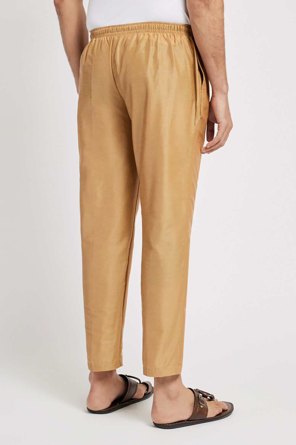 Ethnic India Beige solid Pant for Men | Grocsy