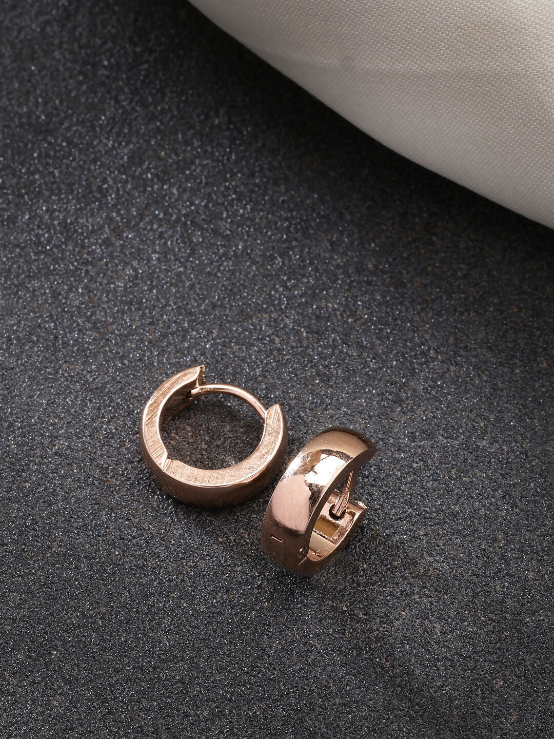 NVR Men's Set of 3 Multicolor Rhodium-Plated Stainless Steel Hoop Earrings | Grocsy