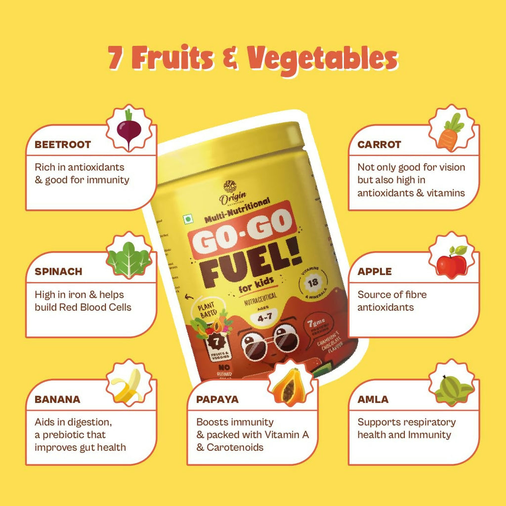 Origin Nutrition Multi Nutritional Go Go Fuel Health Drink For Kids, Ages 4-7 Yrs | Grocsy