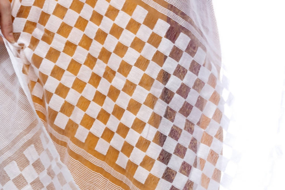 Mominos Fashion Off White Buta Cut Dupatta | Grocsy