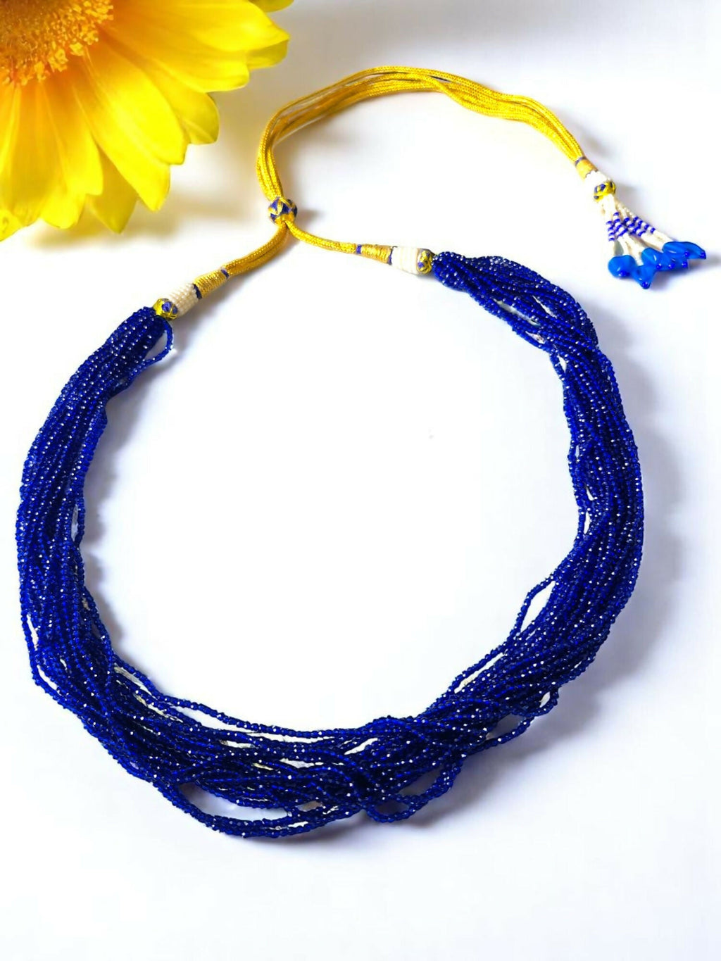Inhanns Crystal Beads Luxe Edition – Multi-Layered Necklace - Royal Blue | Grocsy