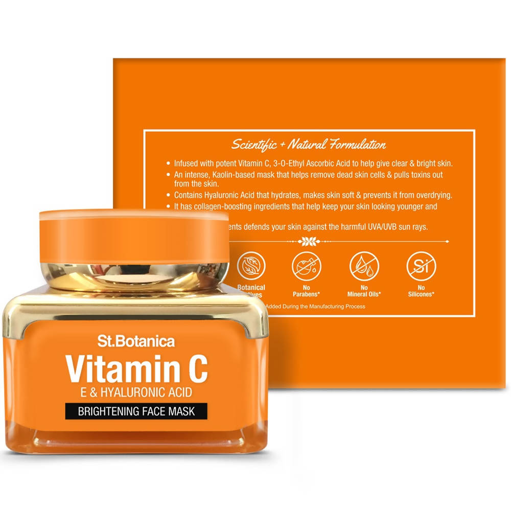 St.Botanica Vitamin C, E & Hyaluronic Acid Brightening Face Mask | Grocsy