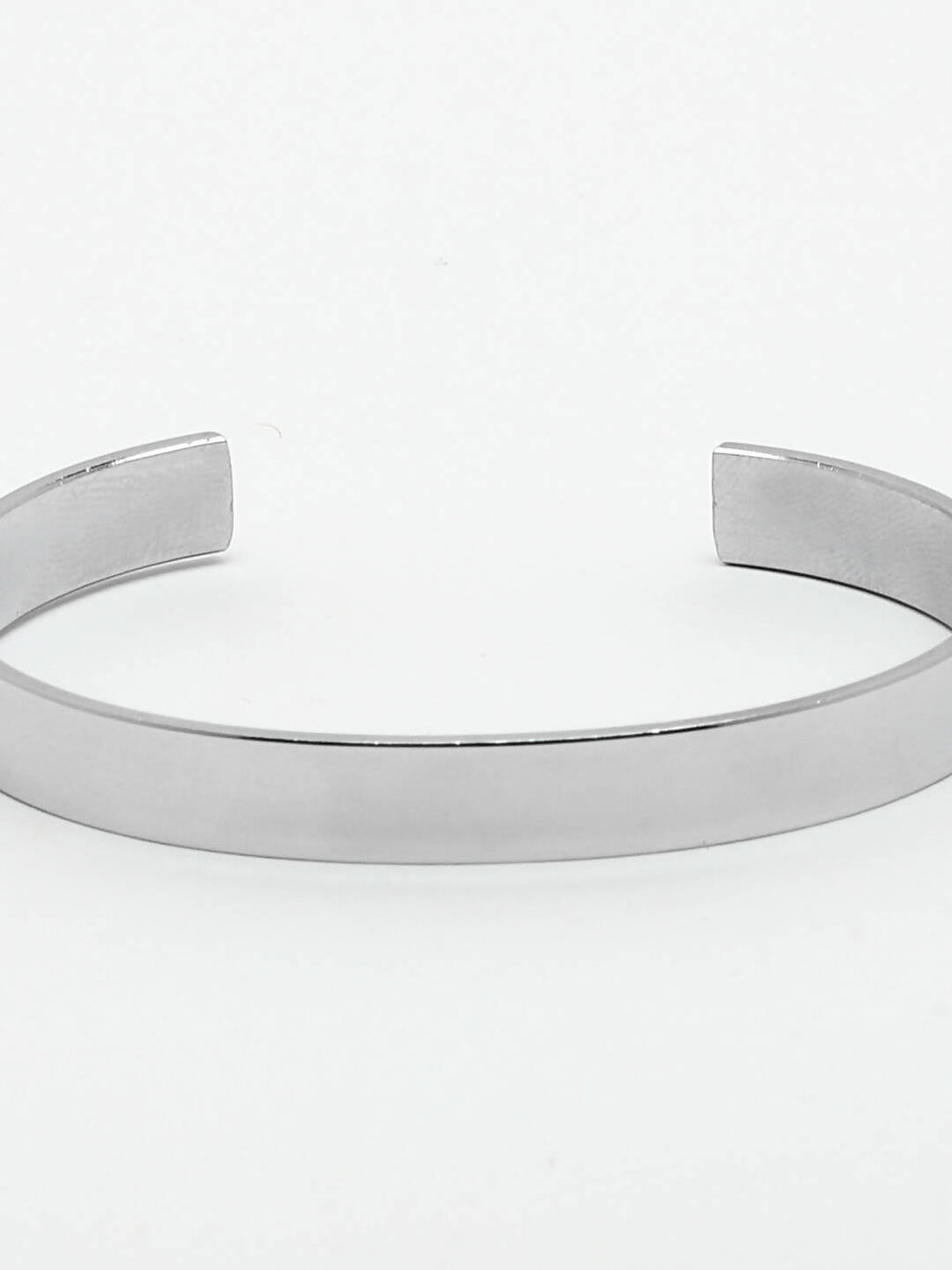 NVR Men Silver Stainless Steel Cuff Bracelet | Grocsy
