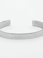 NVR Men Silver Stainless Steel Cuff Bracelet | Grocsy