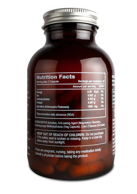 The Vitamin Company Spirulina Capsules | Grocsy