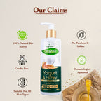 VI-JOHN Prakritik Yogurt & Honey Conditioner, Restores Hair Moisture, Made With Natural Bio-Active | Grocsy