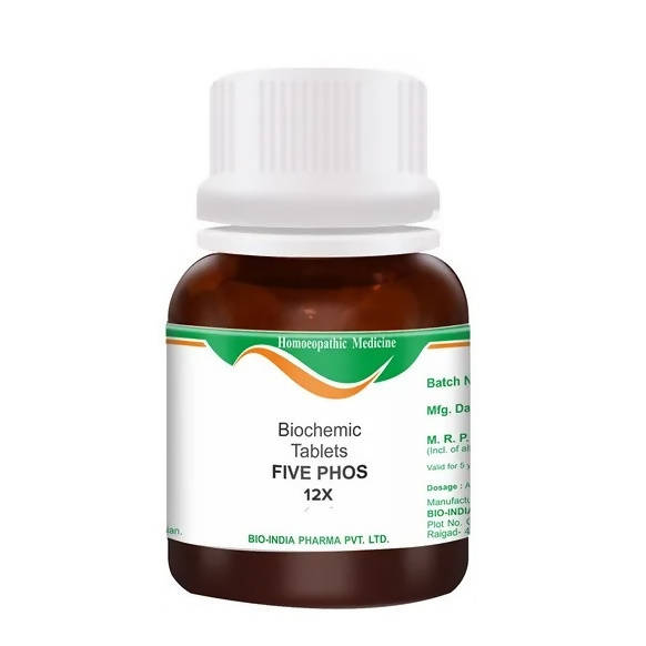 Bio India Homeopathy Five Phos Biochemic Tablets | Grocsy