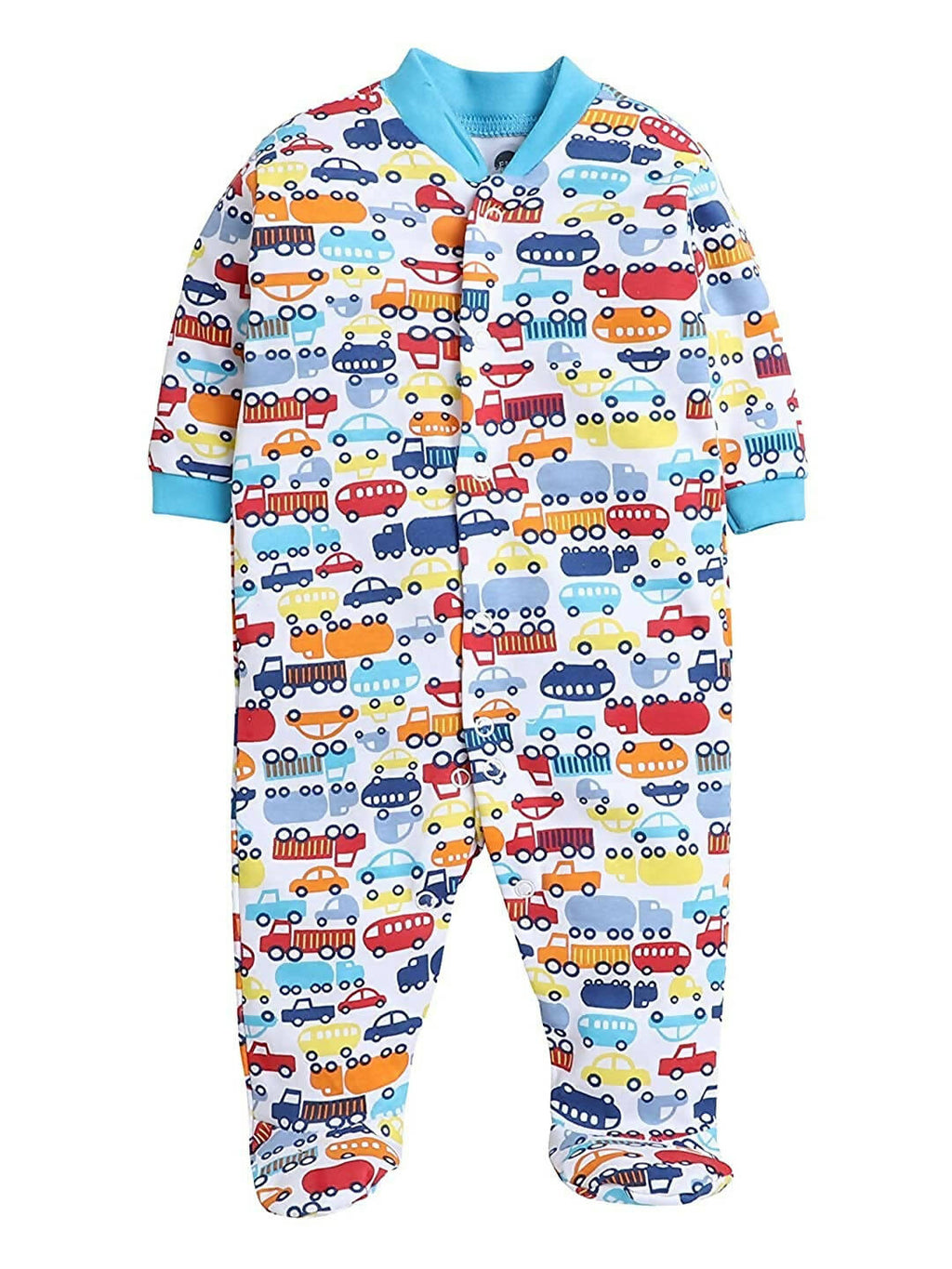 Daddy - G Rompers/Sleepsuits/Jumpsuit /Night Suits for New Born Babies - Turquoise | Grocsy