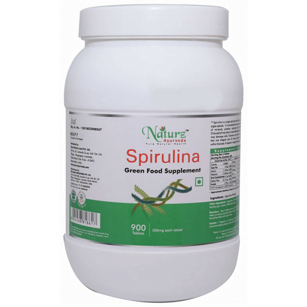 Naturz Ayurveda Spirulina Tablets | Grocsy