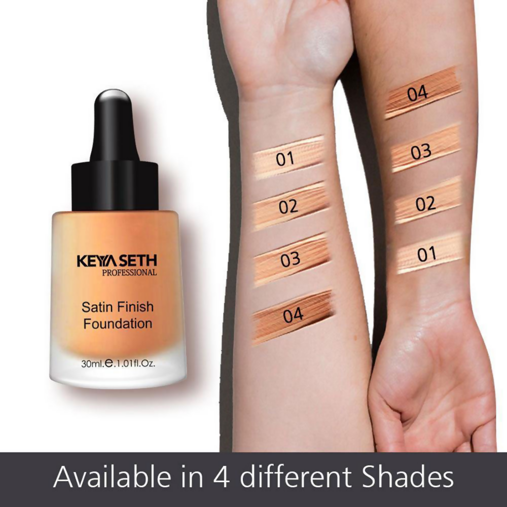 Keya Seth Aromatherapy Professional Satin Finish Foundation - Shade 3 | Grocsy