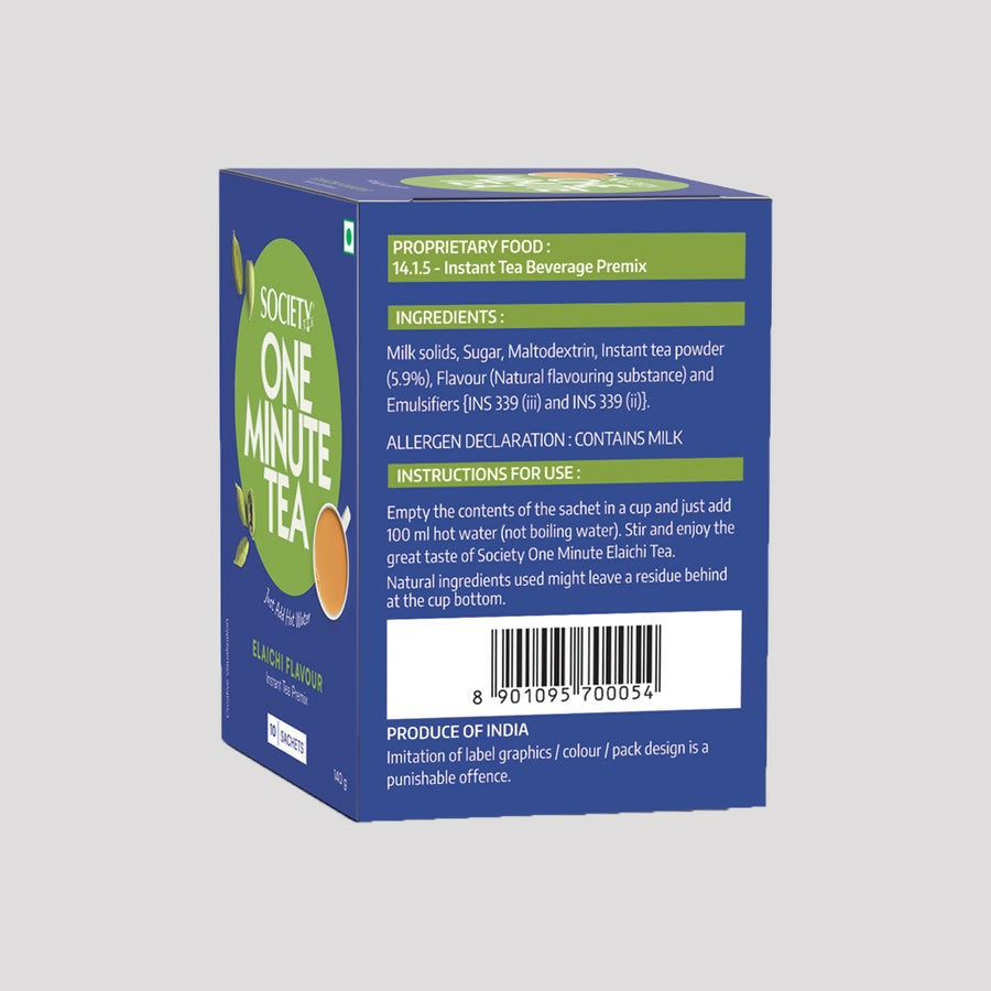 Society OMT Elaichi & OMT Ginger Lemongrass Flavour Tea Premix Combo | Grocsy
