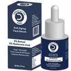 Dermistry Pure 2% Retinol 2% Hyaluronic Acid Anti Aging Moisturizer Fine Lines Wrinkles Face Serum | Grocsy