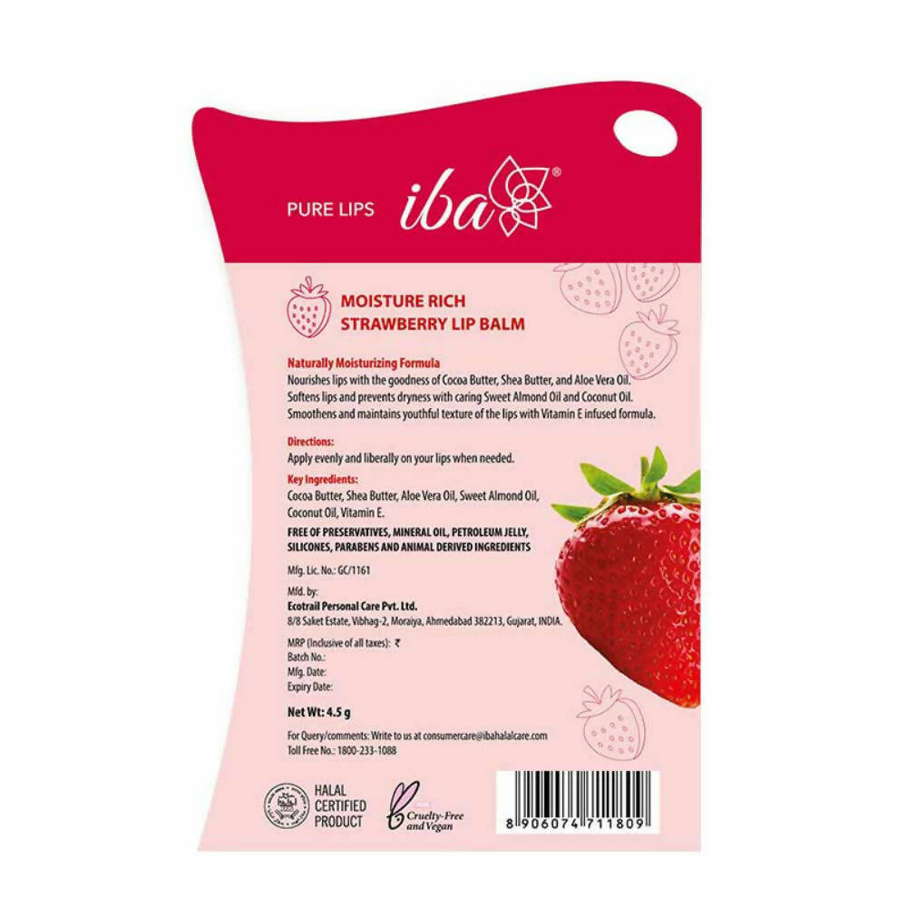 Iba Moisture Rich Lip Balm - Strawberry | Grocsy