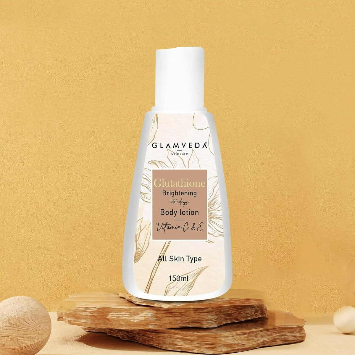 Glamveda Glutathione Brightening Body Lotion With Vitamin C | Grocsy