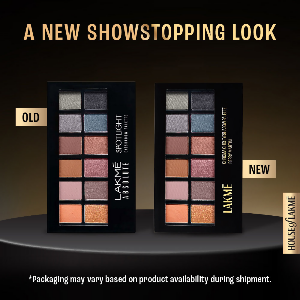 Lakme Glitterati Chroma Chic Eye Shadow Palette - Stilettos | Grocsy