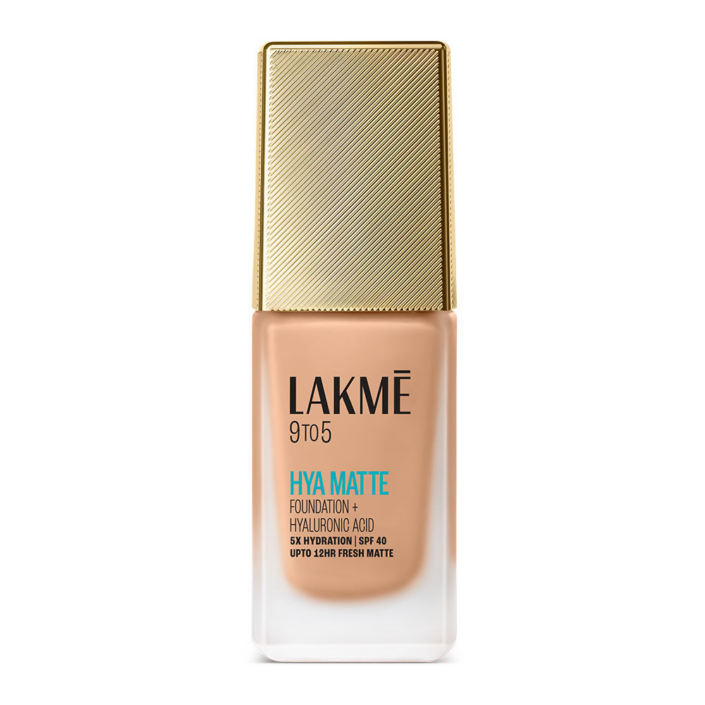 Lakme 9to5 Hya Matte Foundation + Hyaluronic Acid - Warm Natural | Grocsy