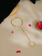 Ruby Raang Kundan & Gold Haath Phool | Grocsy