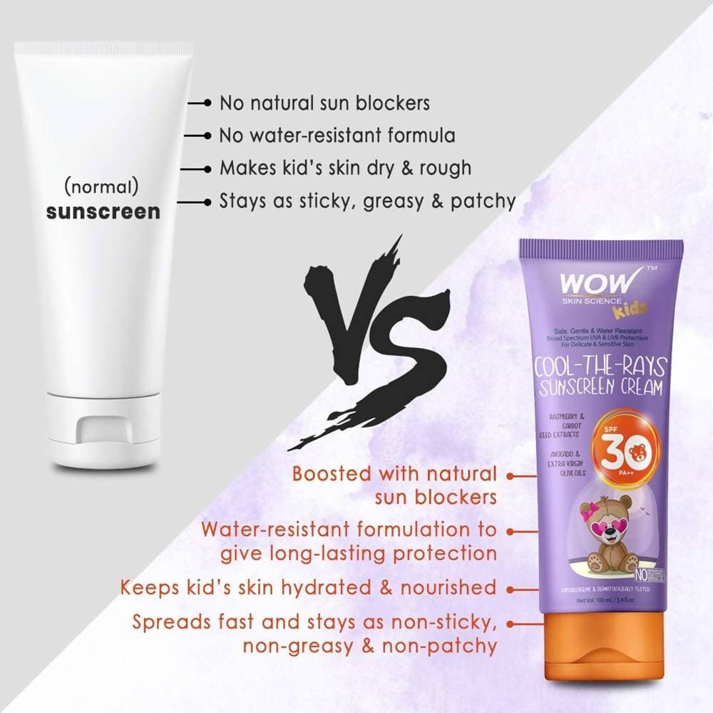 Wow Skin Science Kids Cool-The-Rays Sunscreen Cream | Grocsy