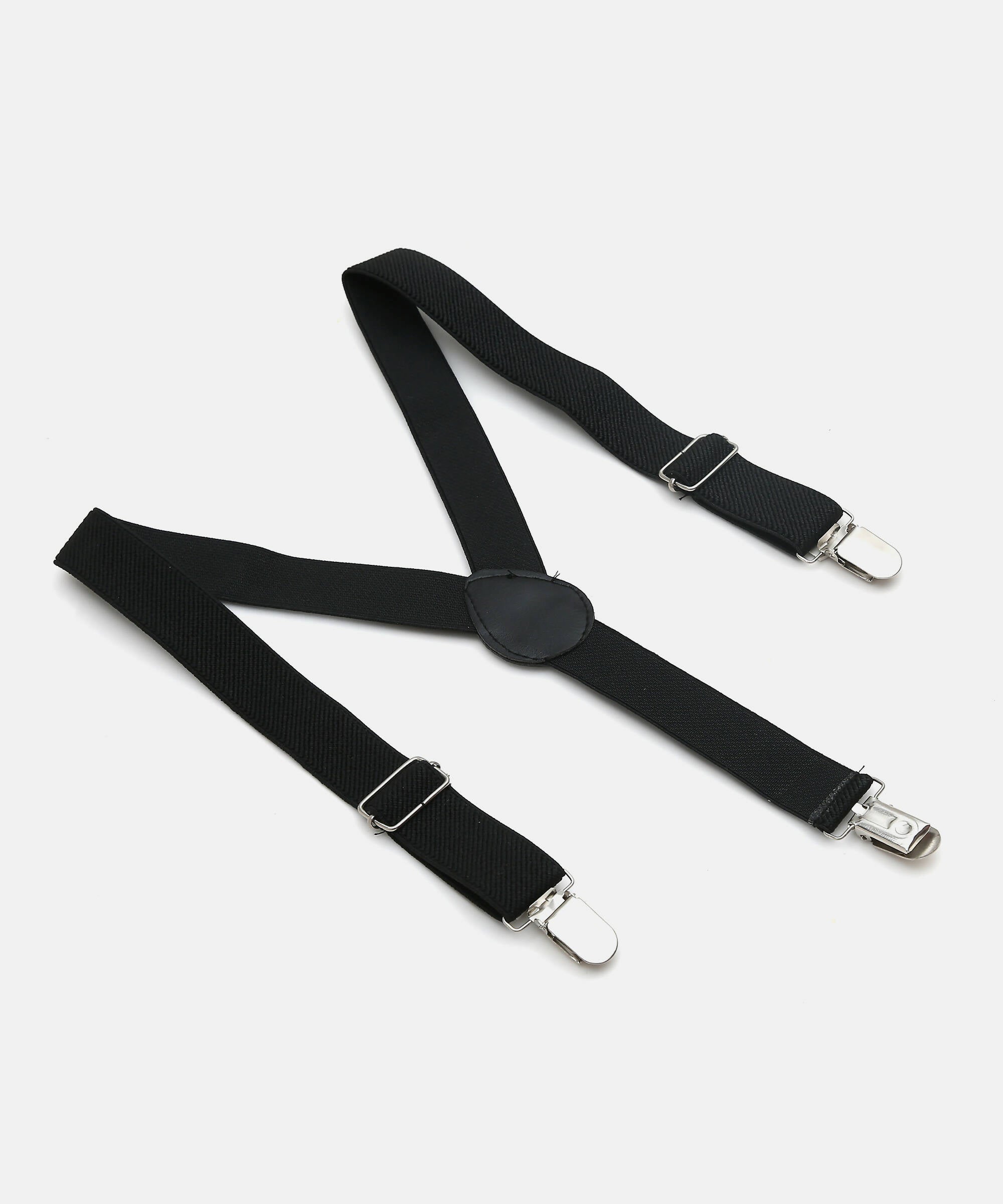 Manet Boys Solid Suspenders - Black | Grocsy