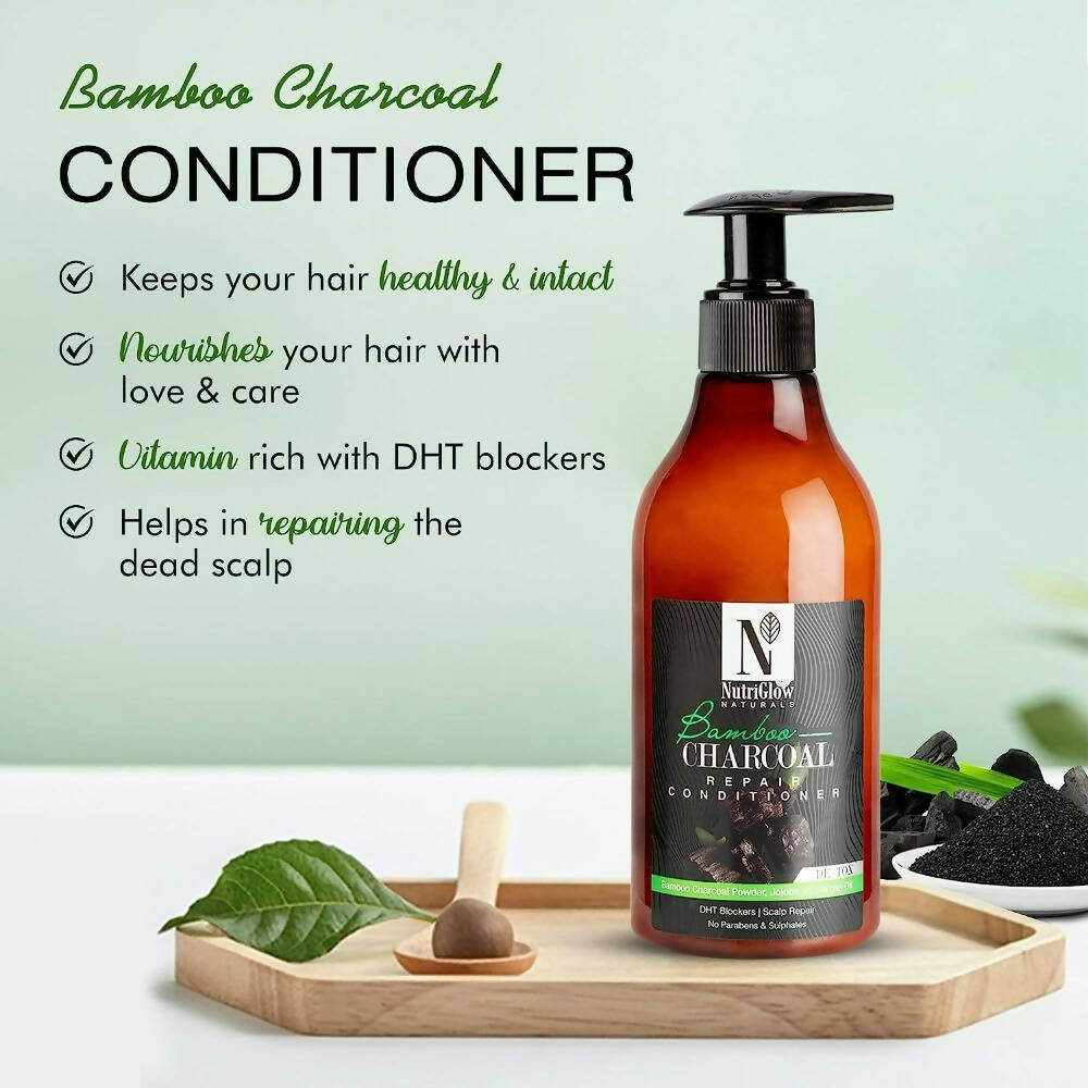 NutriGlow NATURAL'S Bamboo Charcoal Conditioner | Grocsy