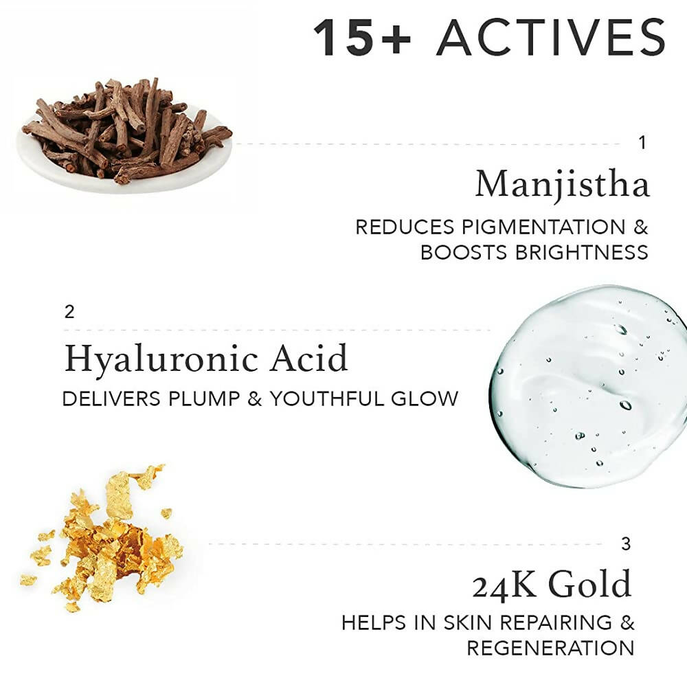 Ras Luxury Oils Radiance 24K Gold Brightening Face Gel Serum | Grocsy